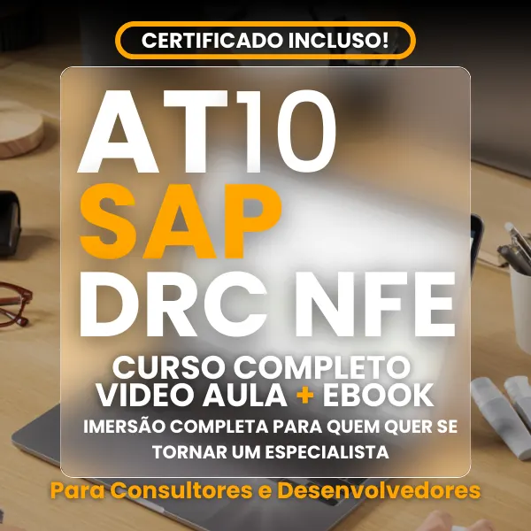 Curso Completo SAP DRC NF-e Inbound e Outbound - (12h vídeo Aulas + eBook 1050 págs.)