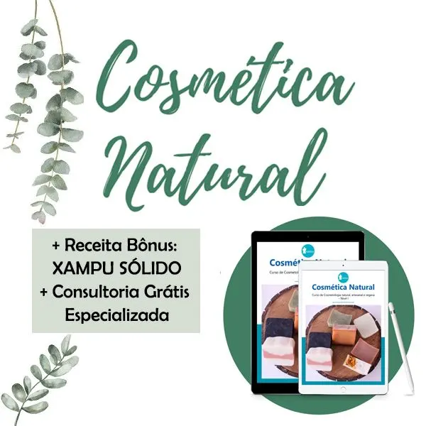 Apostila de Cosméticos naturais, artesanais e veganos