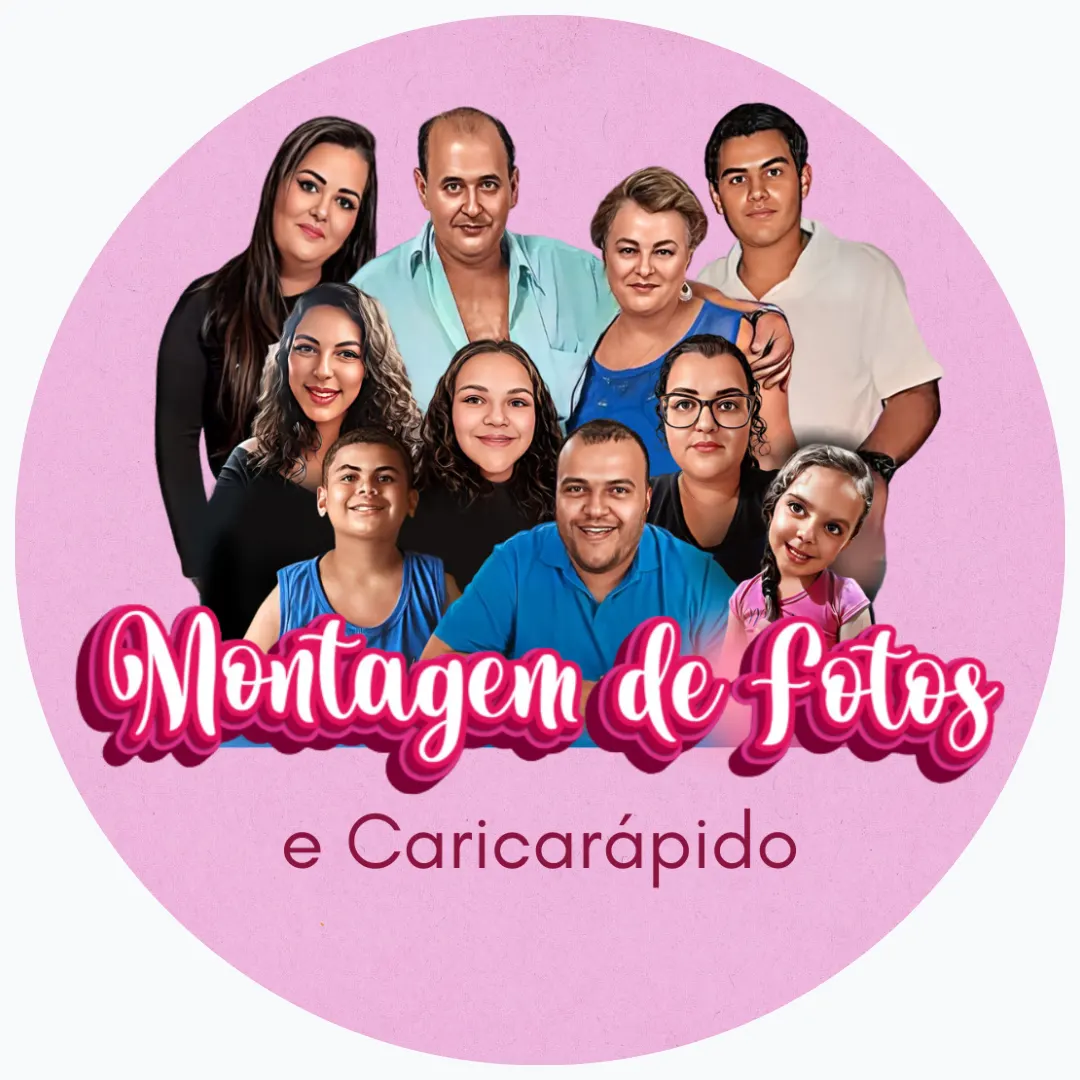 Montagem de fotos e caricaturas