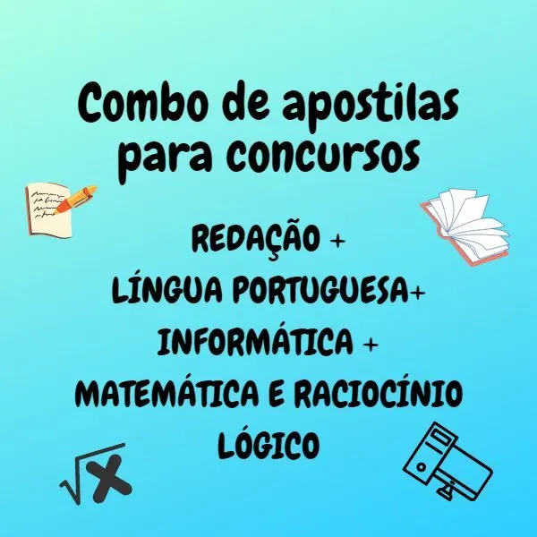Combo de Apostilas básicas para concursos