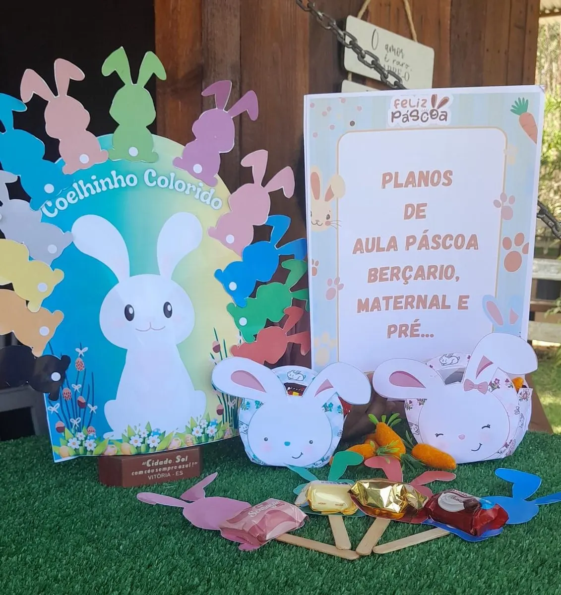 LUVA MUSICAL O COELHINHO COLORIDO + PLANOS DE AULA PARA A PÁSCOA.