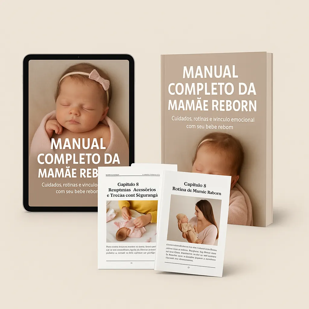 "Manual Completo da Mamãe Reborn – Cuidados, Rotinas e Vínculo Emocional com seu Bebê Reborn"