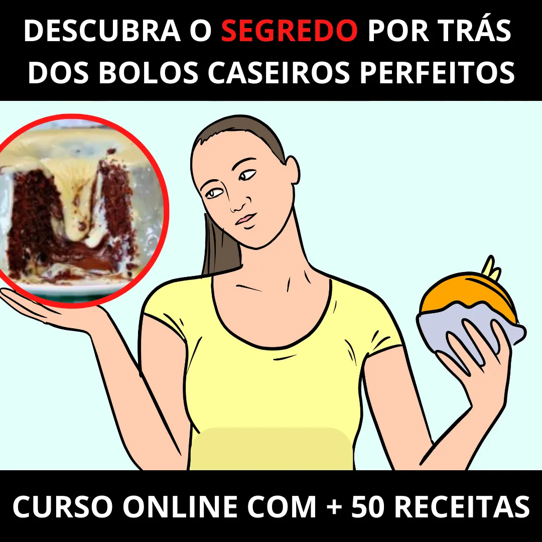 CURSO COMPLETO BOLOS CASEIROS EM VÍDEO AULAS + SUPER BÔNUS!
