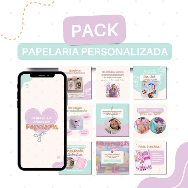 PACK PAPELARIA PERSONALIZADA