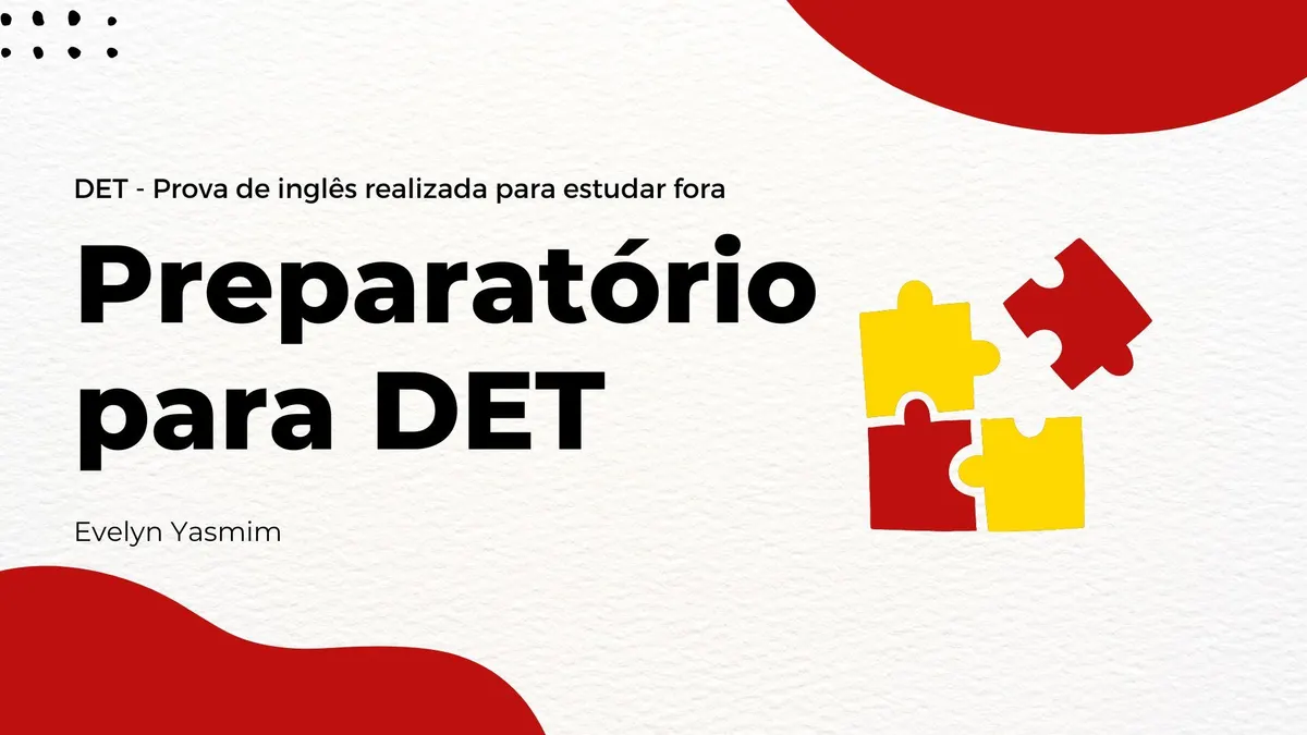 Preparatório completo para o DET (Duolingo English Test)