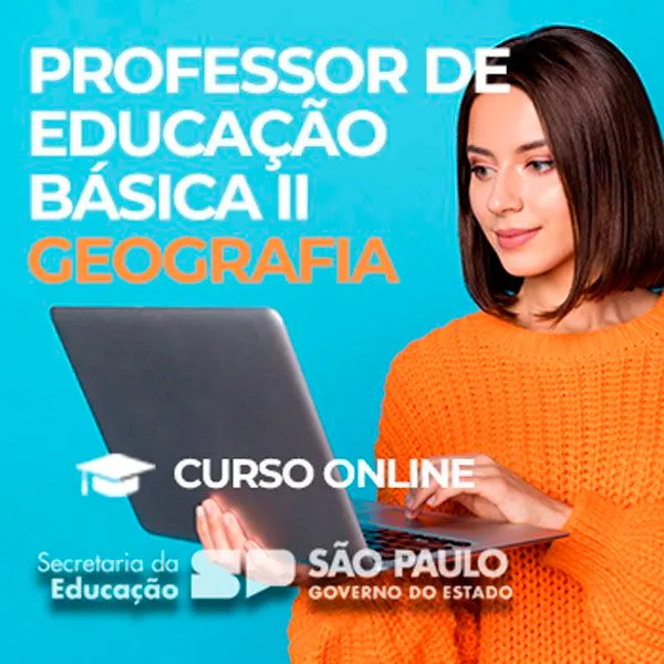 Curso Preparatório para o Processo Seletivo Simplificado de 2026 de Professor de Geografia do Estado de São Paulo - Online