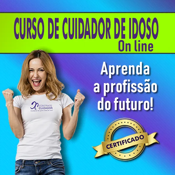 Curso Online de Cuidador de Idoso com Certificado 160 horas