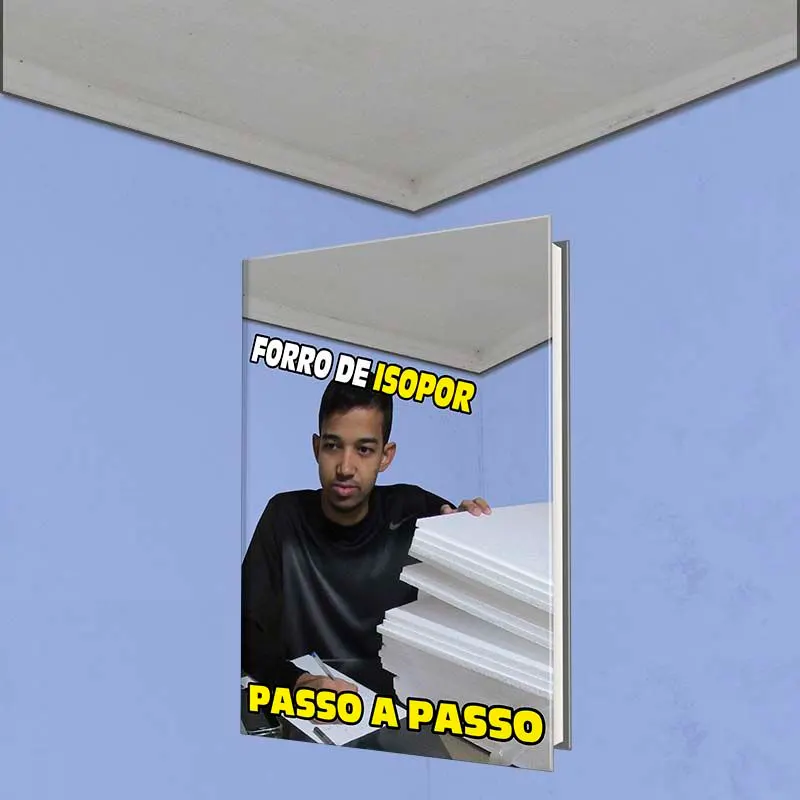 Curso e Ebook, Como fazer Forro de Isopor e Massa corrida Gastando R$: 128,00