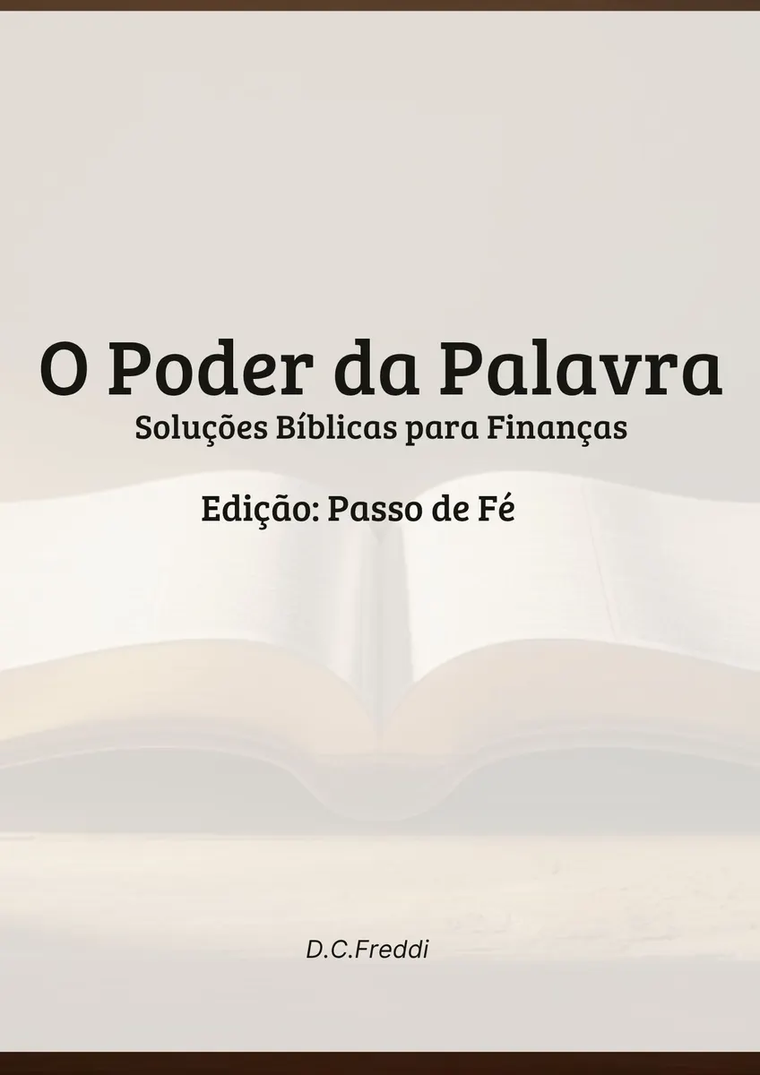 O Poder da Palavra - Soluções Bíblicas para Finanças - Edição : Passo de Fé