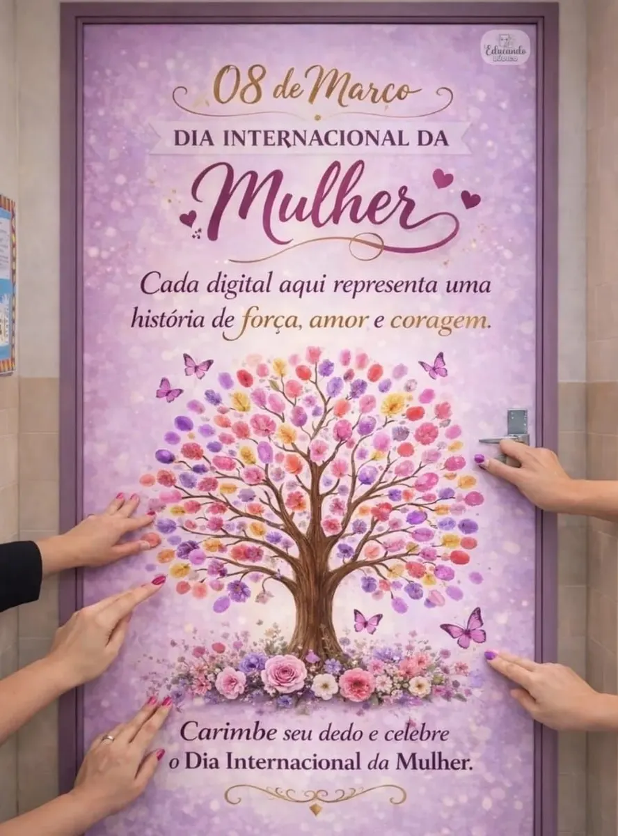 🌸 *Painel interativo Dia Internacional da Mulher* 🌸