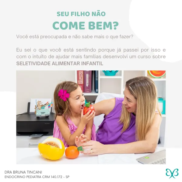 Curso Seletividade Alimentar Infantil - Método Dra. Bruna Tincani
