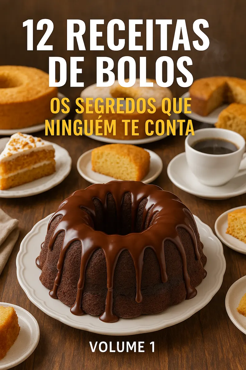 Receitas de Bolos: Os Segredos que Nunca Te Contaram – Volume 1