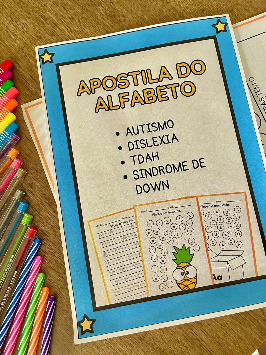 ✏ Alfabeto para Educação Especial 🌈 - MAGIA PEDAGÓGICA