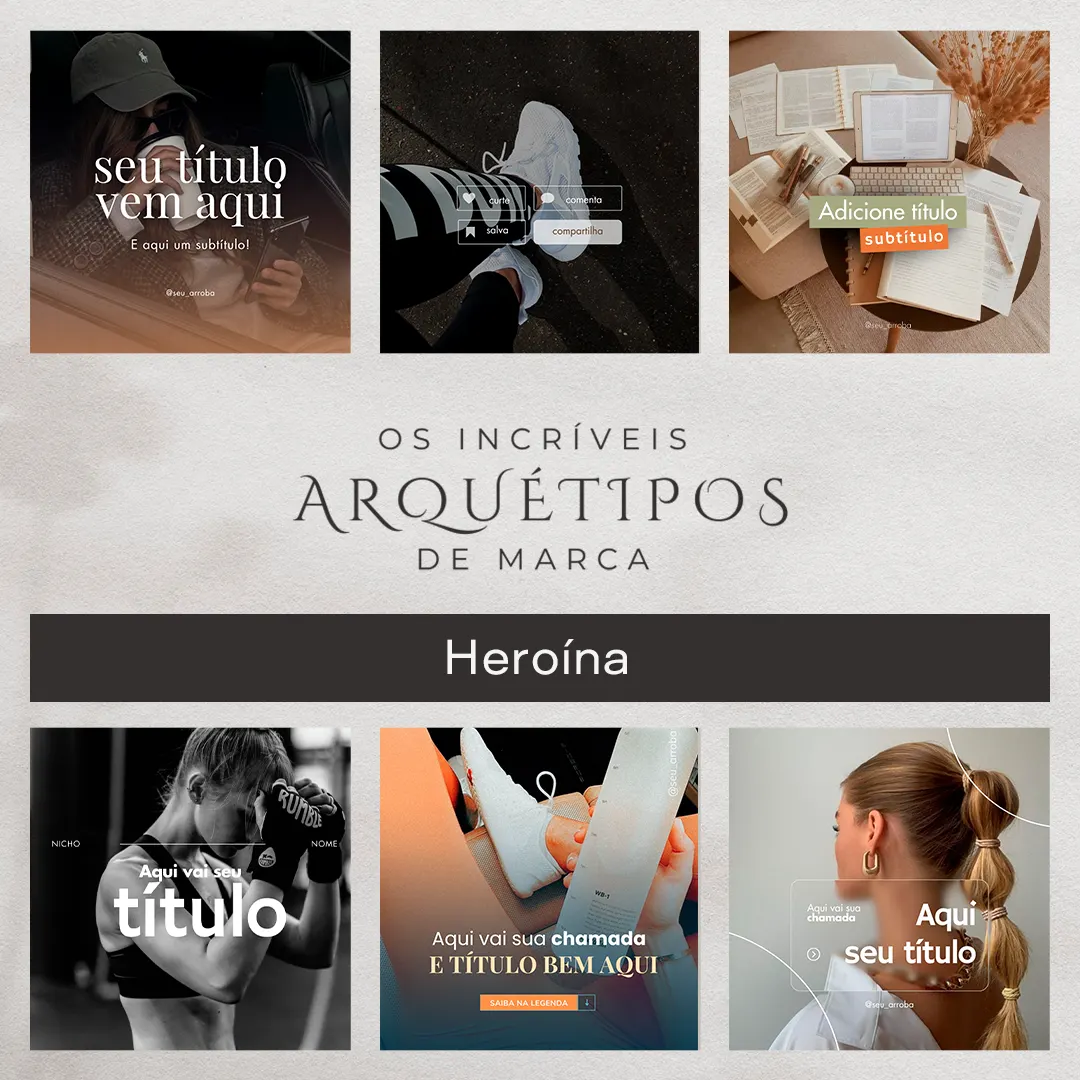 Pack Canva Arquétipo Heroína