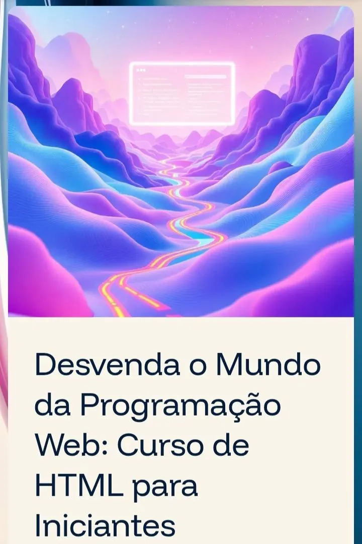 Desvenda o Mundo da Programação Web: Curso de HTML para Iniciantes