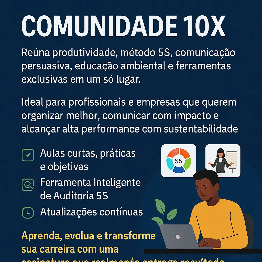 Comunidade 10X: Produtividade, 5S, Comunicação e Sustentabilidade