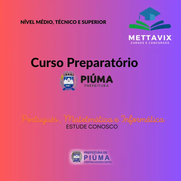 Curso Preparatório Prefeitura Municipal de Piúma
