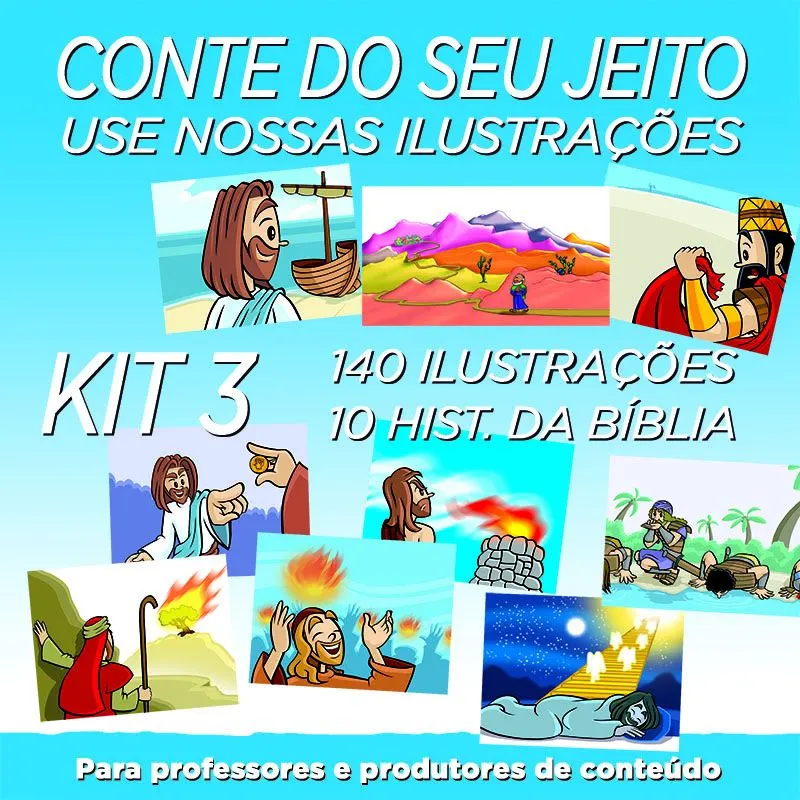 Mig&Meg - Coleção 03 - 10 HISTÓRIAS BÍBLICAS ILUSTRADAS