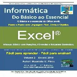 Informática do Básico ao Essencial - Volume 2 - Excel