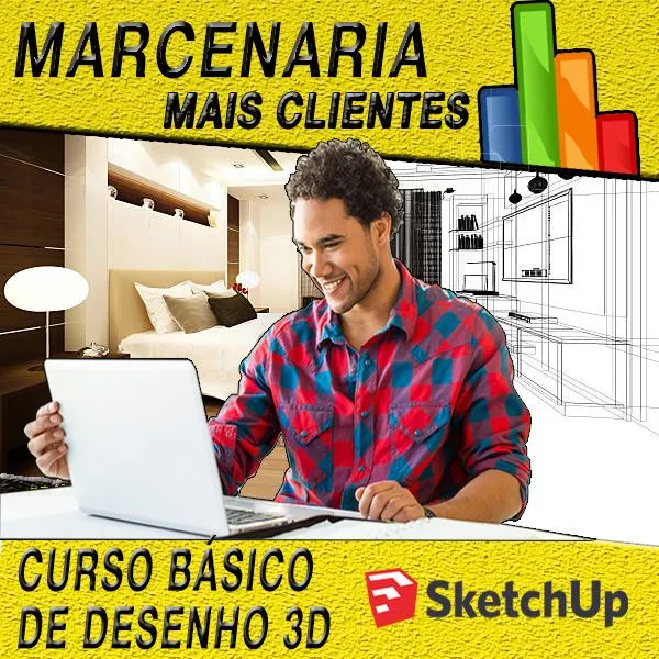 Marcenaria Mais Clientes - Curso básico de desenho 3D para Marceneiros em geral