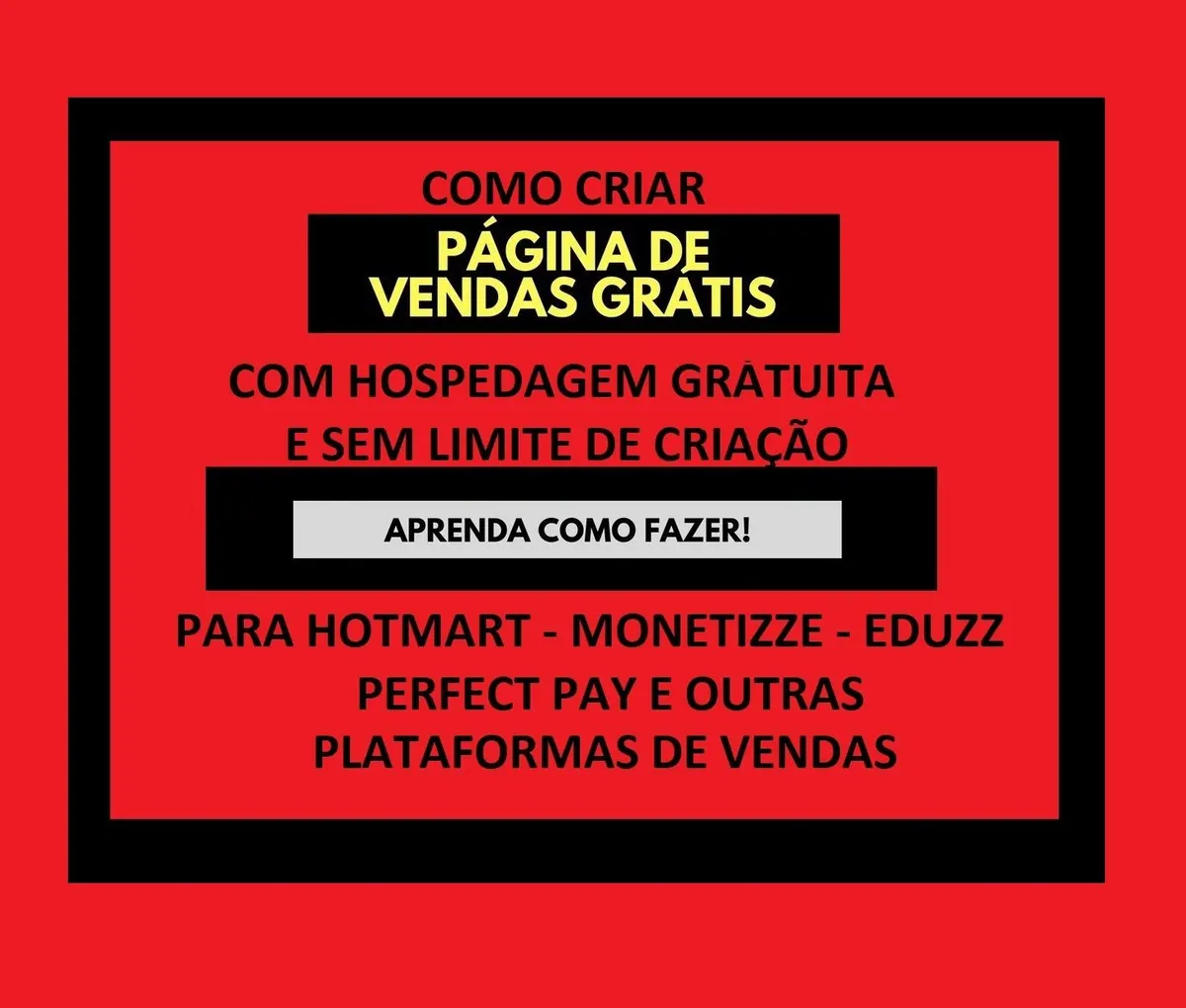 COMO CRIAR PÁGINA DE VENDAS GRATIS COM HOSPEDAGEM GRATUITA SEM LIMITE DE CRIAÇÃO PARA SEUS PRODUTOS