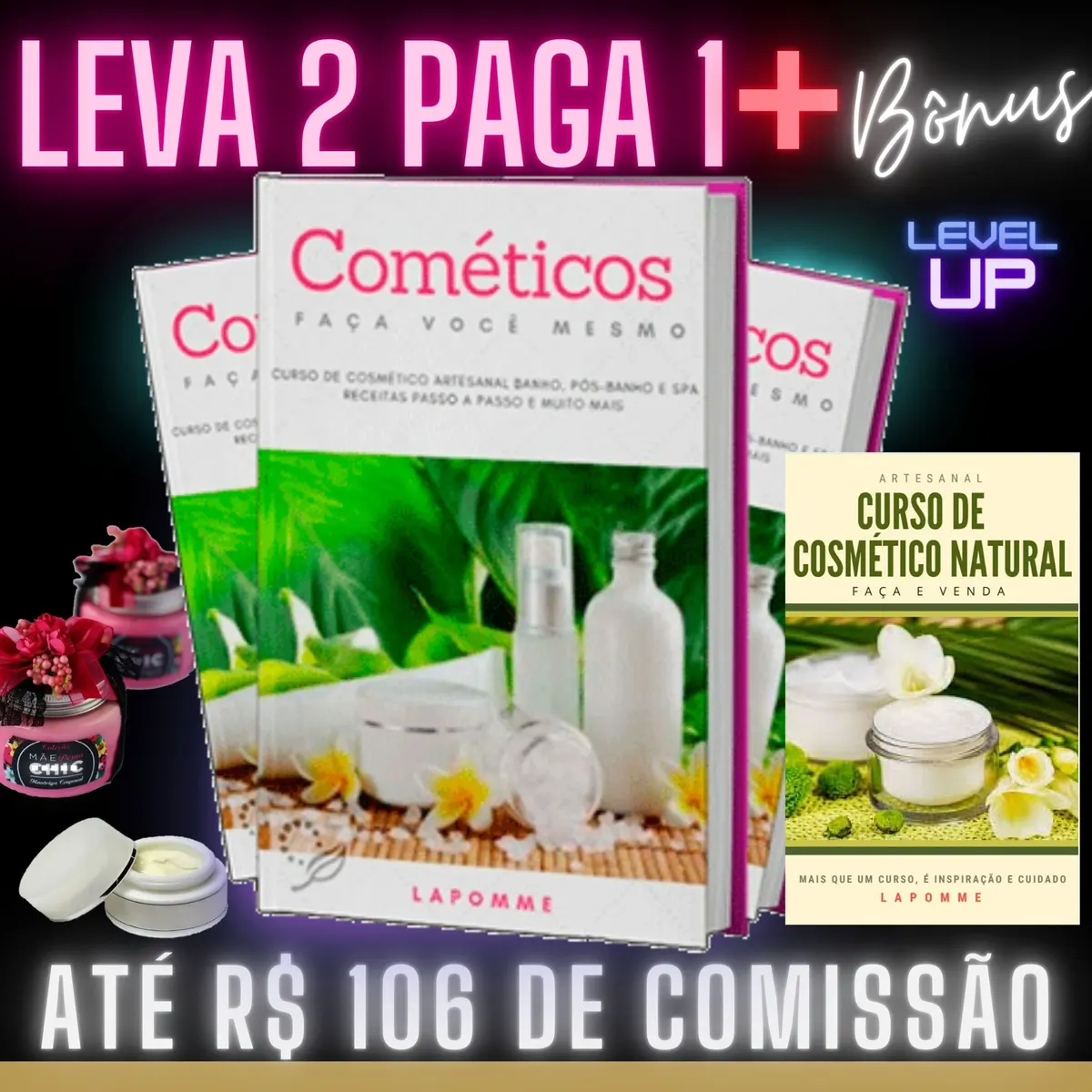 Curso de Cosmético Artesanal - Renda Extra Já - Oportunidade para toda Família