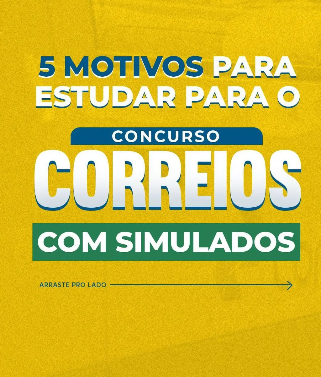 COMBO DE 5 SIMULADOS COM QUESTÕES INÉDITAS E GABARITO COMENTADO PARA O CONCURSO DOS CORREIOS NIVÉL MÉDIO