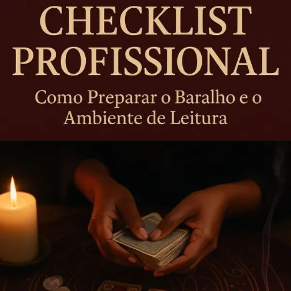 Checklist Profissional: Como Preparar o Baralho e o Ambiente de Leitura