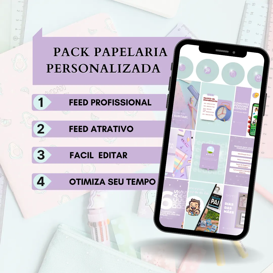 Pack Papelaria Personalizada