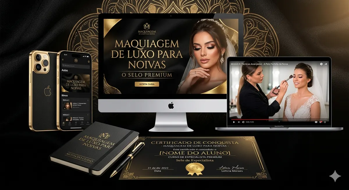 CURSO MAQUIAGEM DE LUXO PARA NOIVAS
