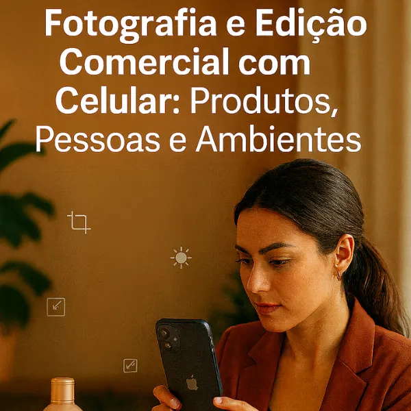 Guia de Fotografia e Edição Comercial com Celular: Produtos, Pessoas e Ambientes