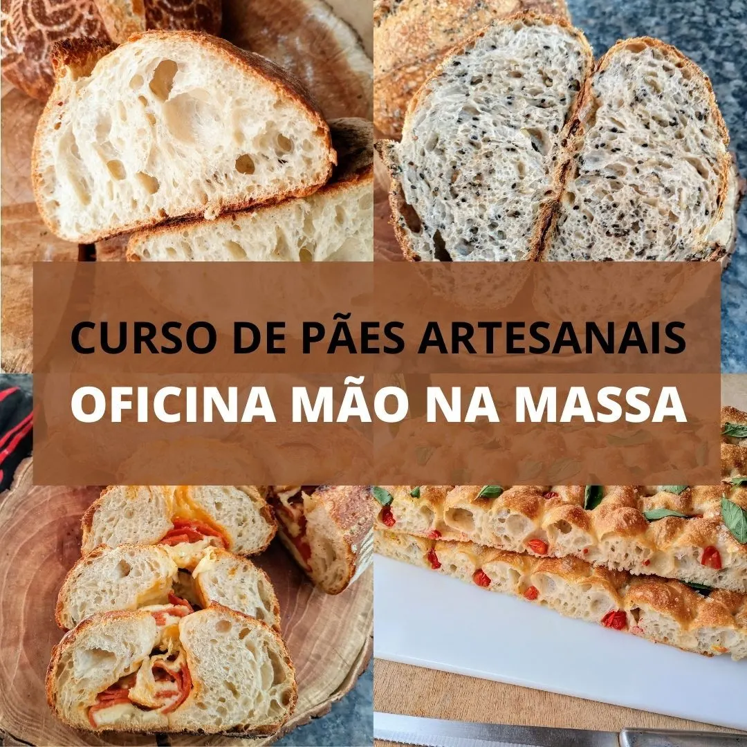 Curso Pães Artesanais - Oficina Mão na Massa