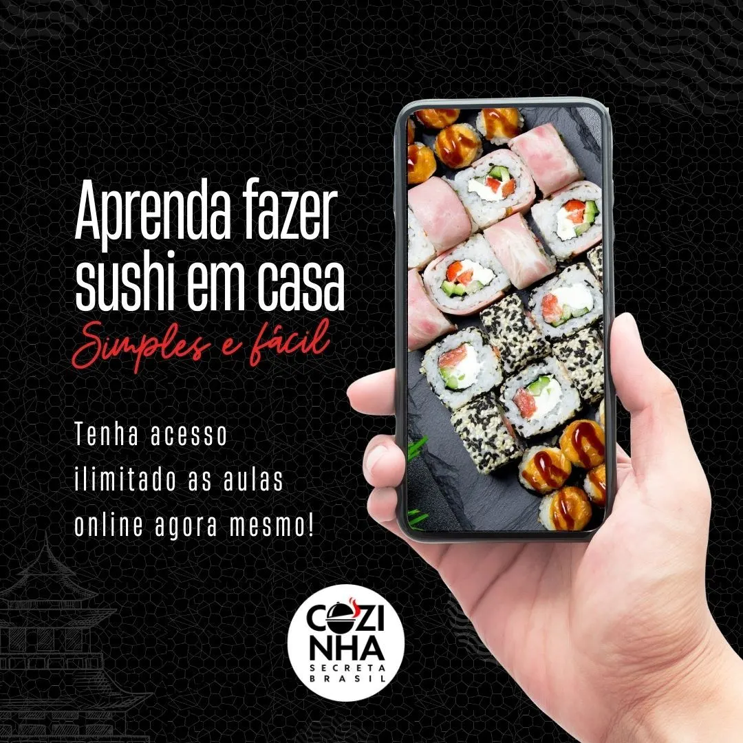 Transforme sua Cozinha em um Restaurante Japonês - Curso de Sushi Online!