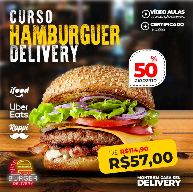 Curso de Hambúrguer Artesanal