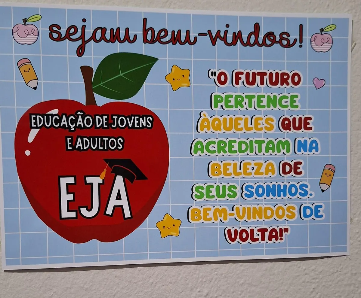 🍎 Painel EJA Volta às Aulas🍎