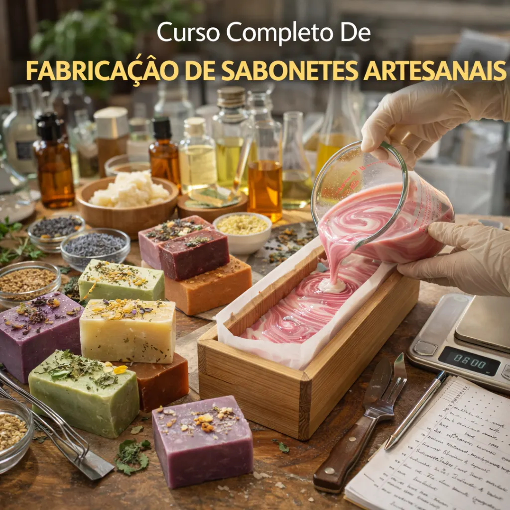 Curso Completo De Fabricação De Sabonetes Artesanais