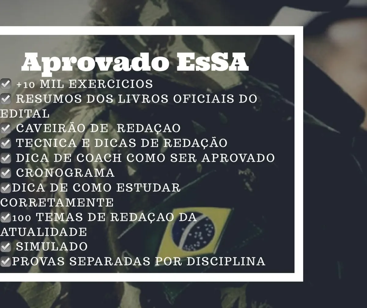 APROVADO EsSA (CURSO PREPARAÇÃO MILITAR)