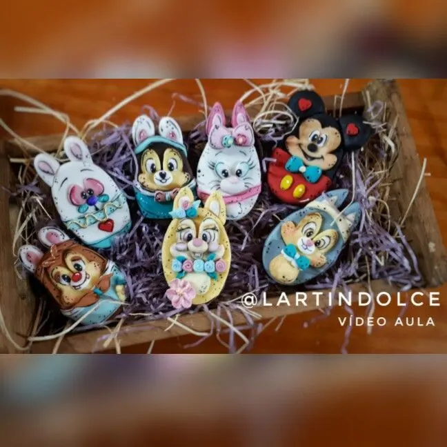 Modelagens em Pasta Americana para Mini Ovos