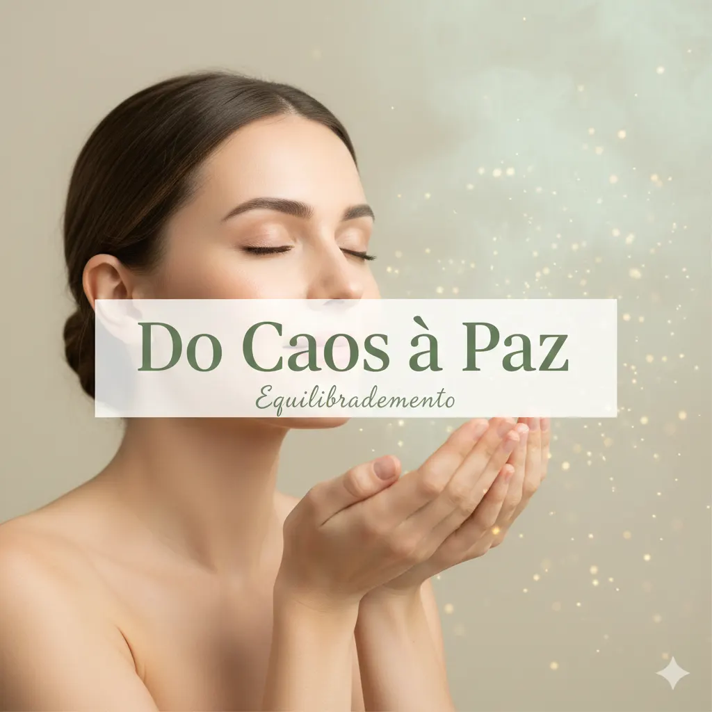 Do caos à paz em minutos: práticas para ansiedade e equilíbrio"– mente, corpo, espírito e ambiente – mesmo no meio do caos.