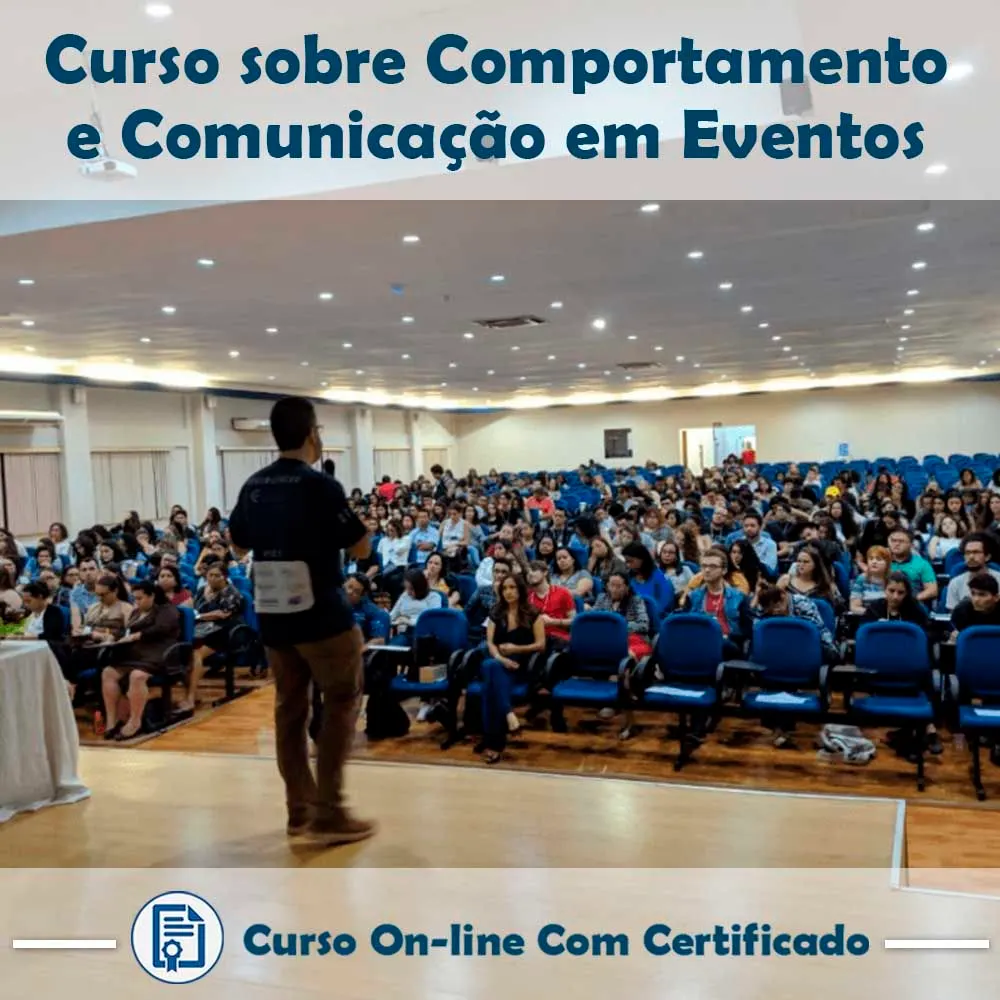 Curso online sobre Comportamento e Comunicação em Eventos