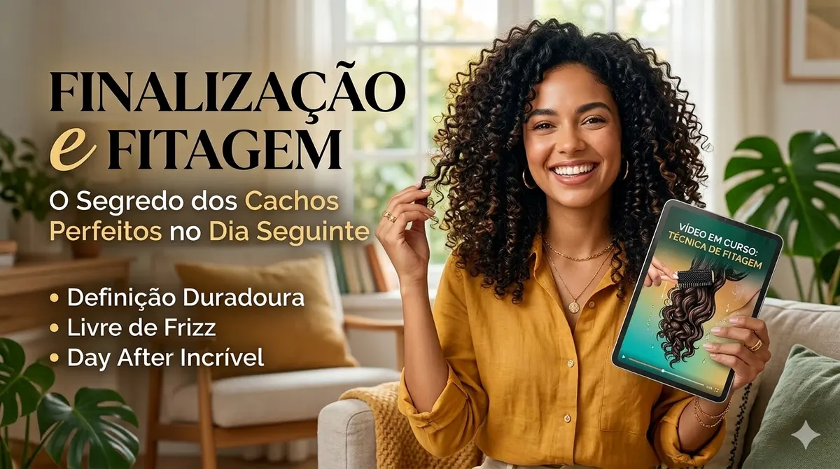 Curso de Crespos e Cachos Finalização/Fitagem