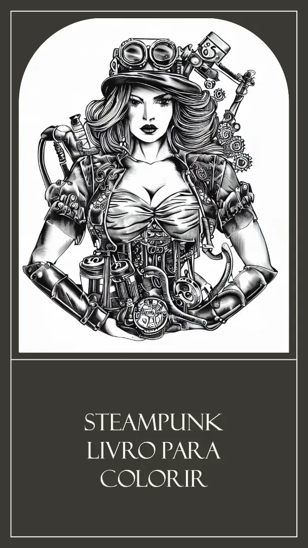 Steampunk Livro para Colorir