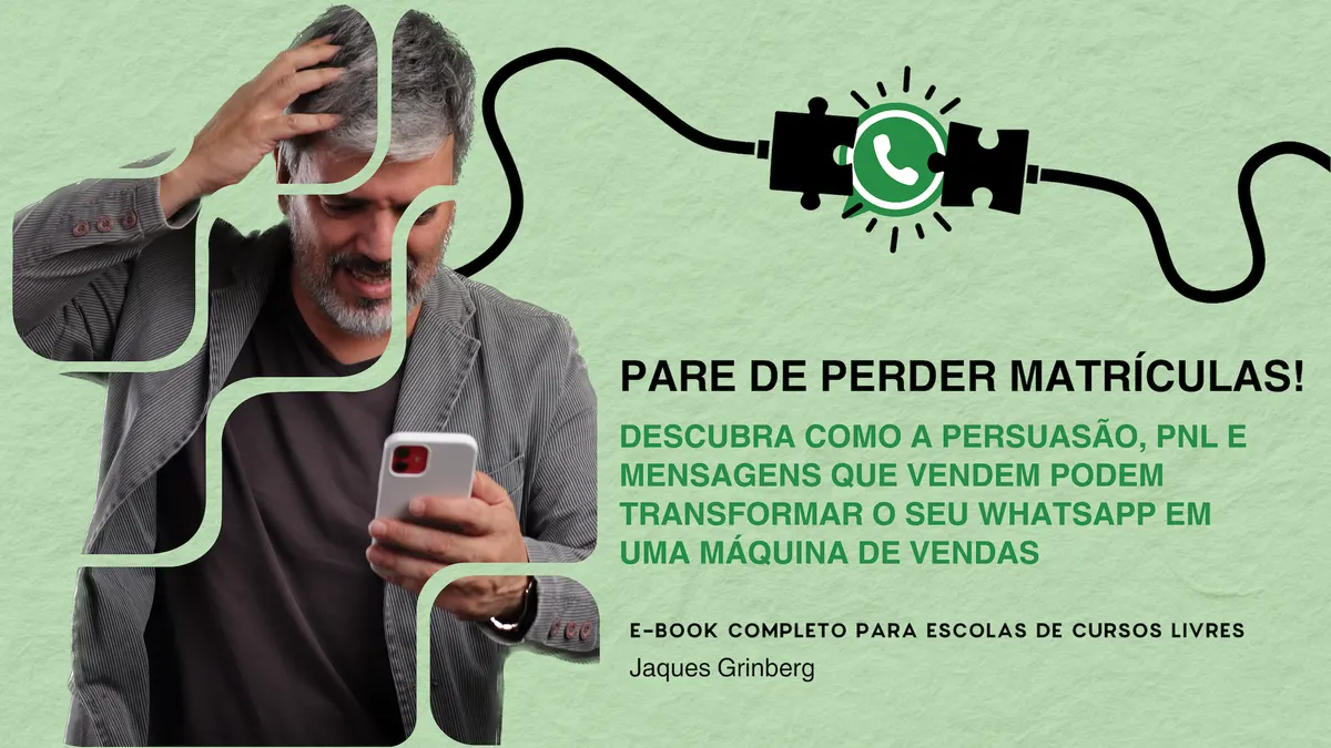 E-book Pare de Perder Matrículas - Vendas por WhatsApp