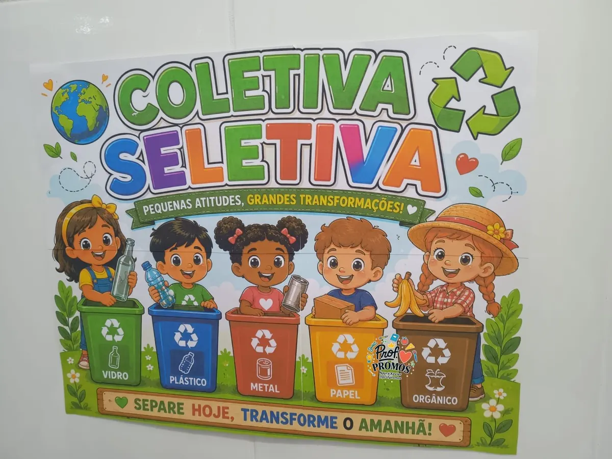 Painel Coleta Seletiva — Pequenas Atitudes, Grandes Transformações!🌎♻️