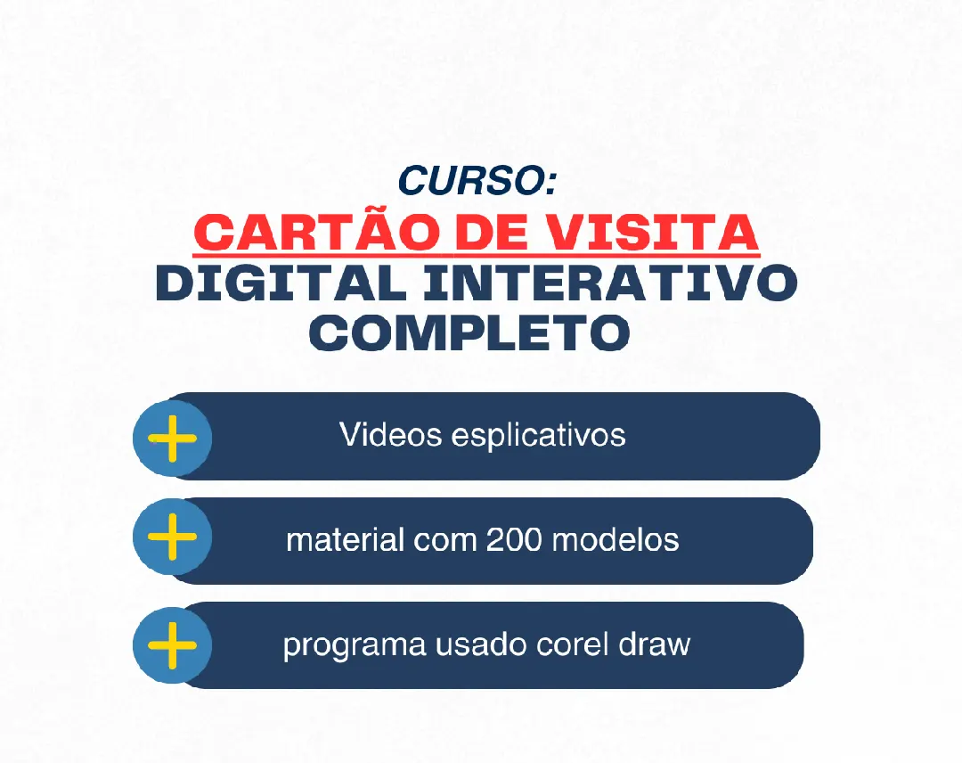 Curso de Cartão de Visita Digital Interativo (Em Videos)