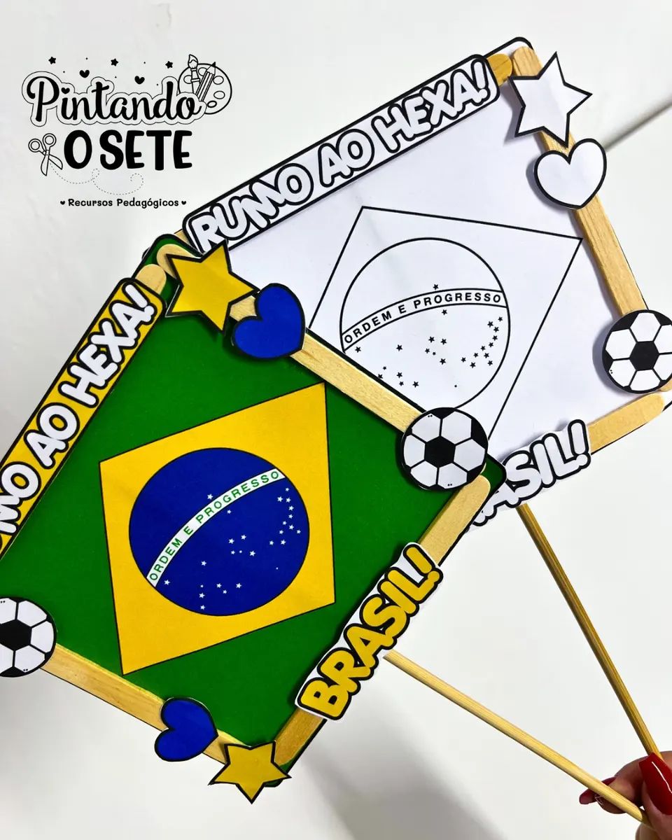 Atividade interativa Palitos - copa do mundo 2026 🇧🇷