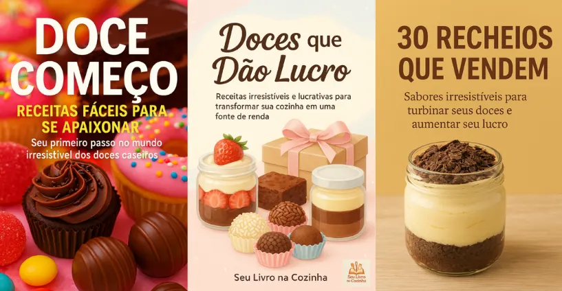 Método Confeitaria Lucrativa: Doce Começo + 30 Recheios + Guia de Vendas