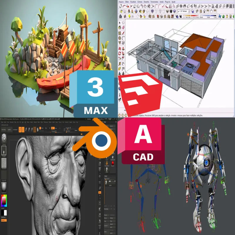 Combo de Modelagem 3D