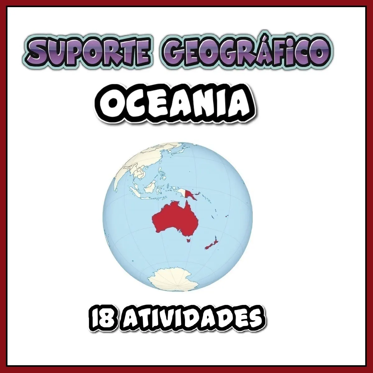 18 Atividades sobre a Oceania 🌎