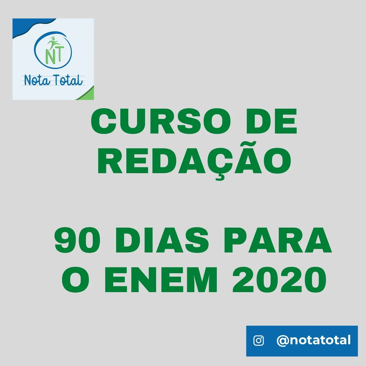 CURSO DE REDAÇÃO - 90 DIAS PARA O ENEM 2020